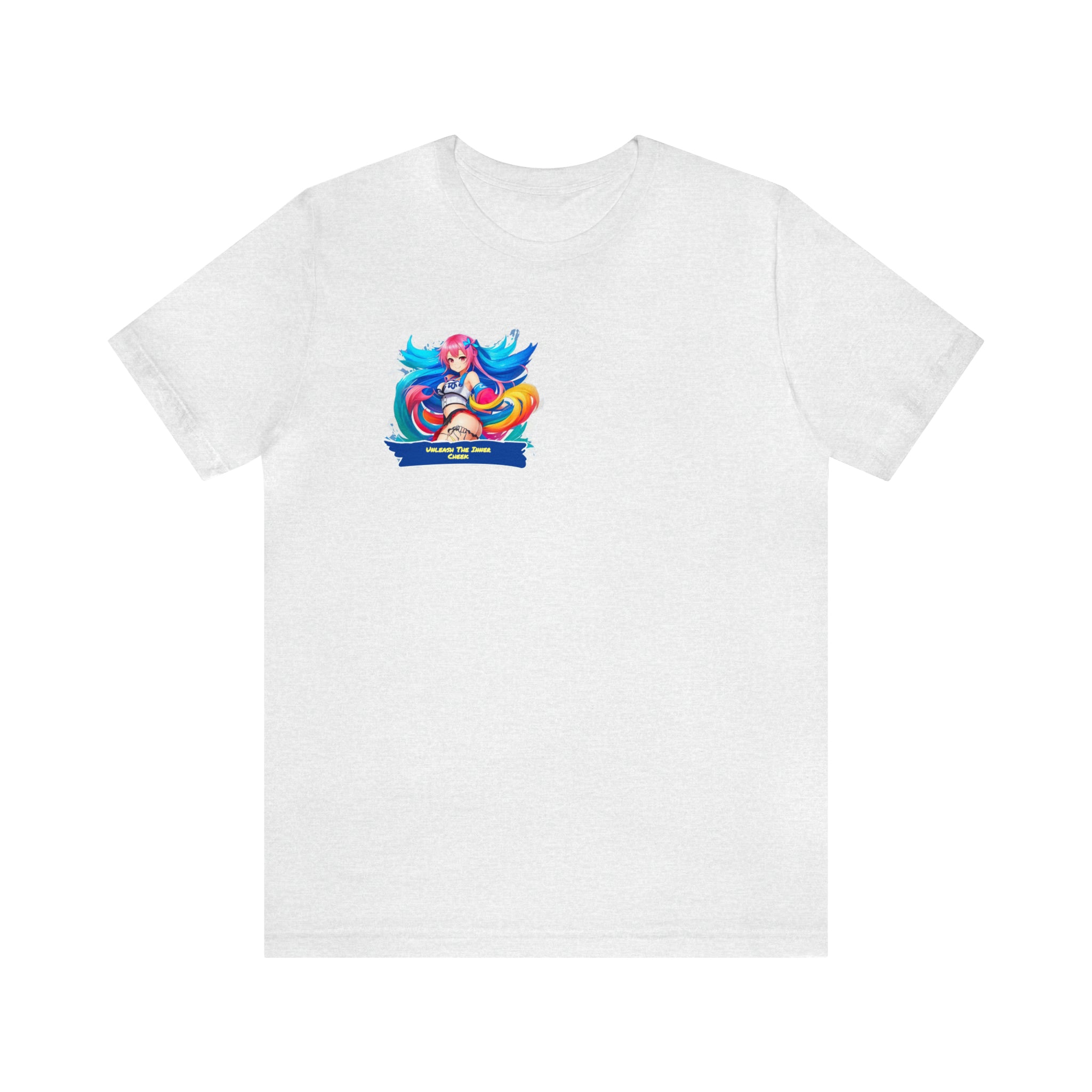 Cheeky Prints Logo tee2: A Seductive Waifu for You to wear