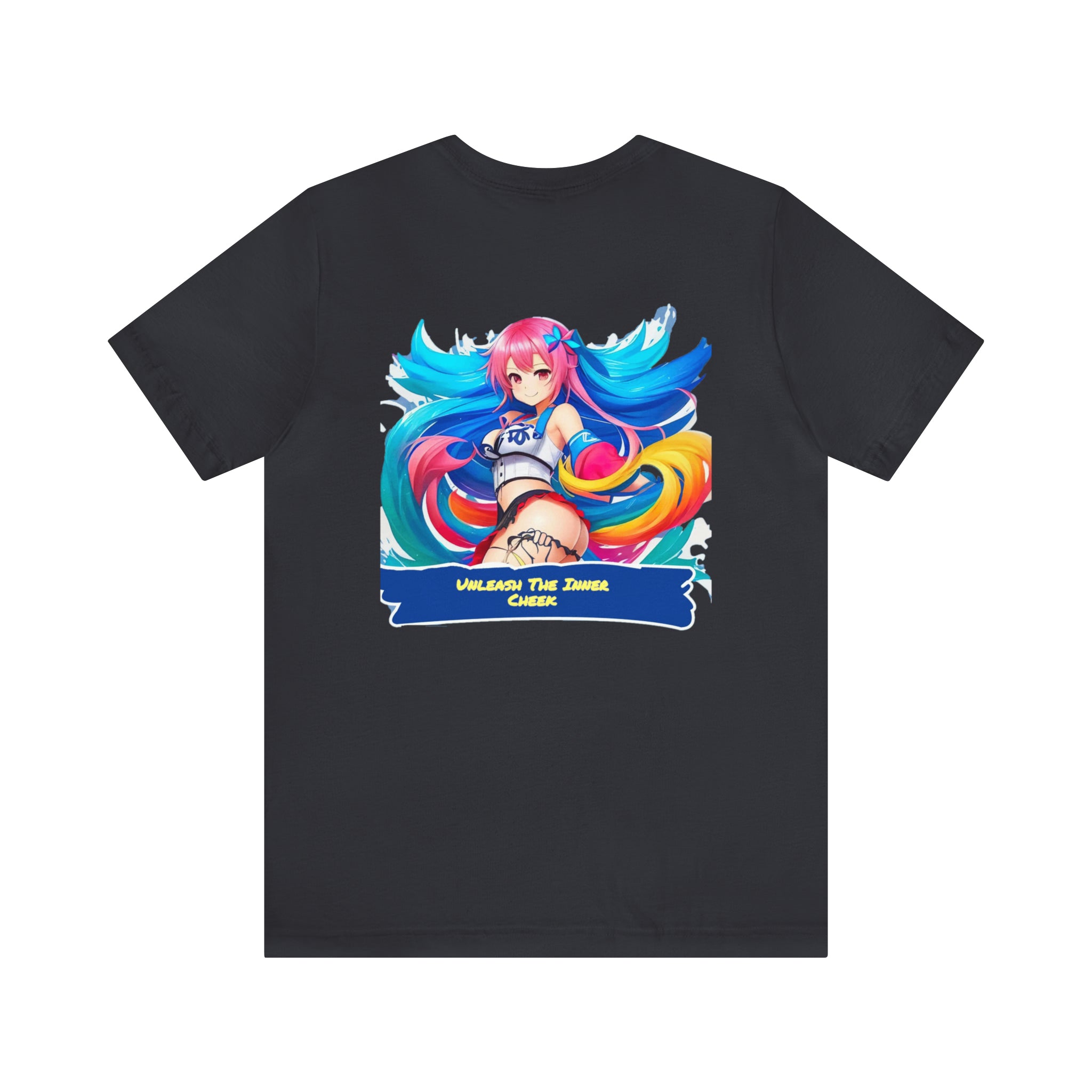 Cheeky Prints Logo tee2: A Seductive Waifu for You to wear