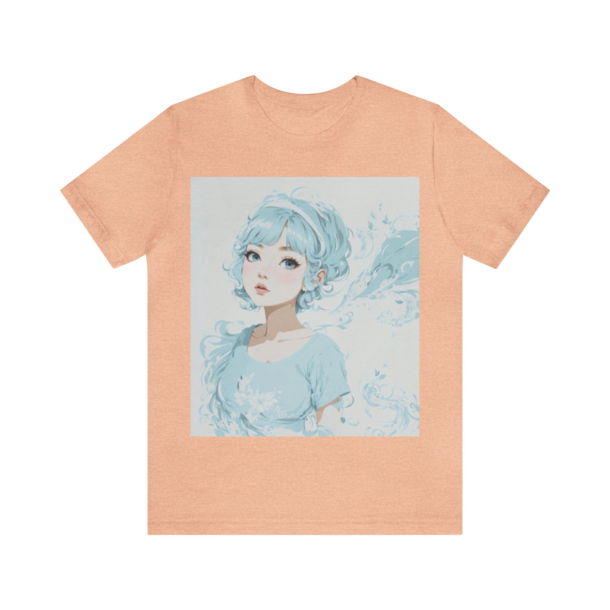 pastel girl gazing into the distance Jersey Short Sleeve Tee