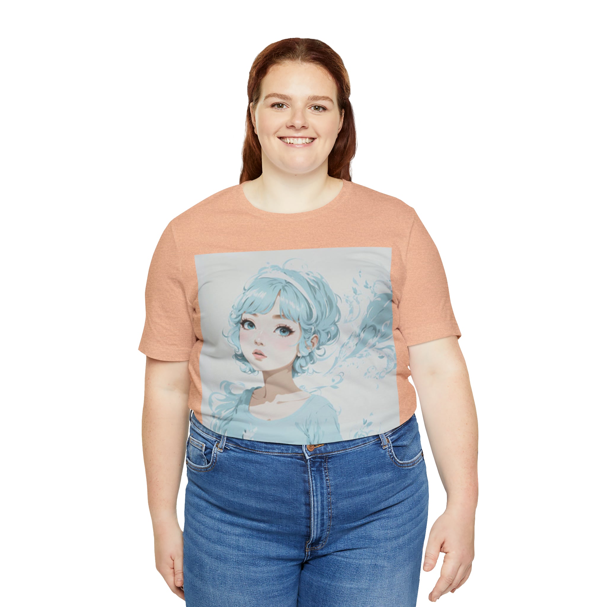 pastel girl gazing into the distance Jersey Short Sleeve Tee