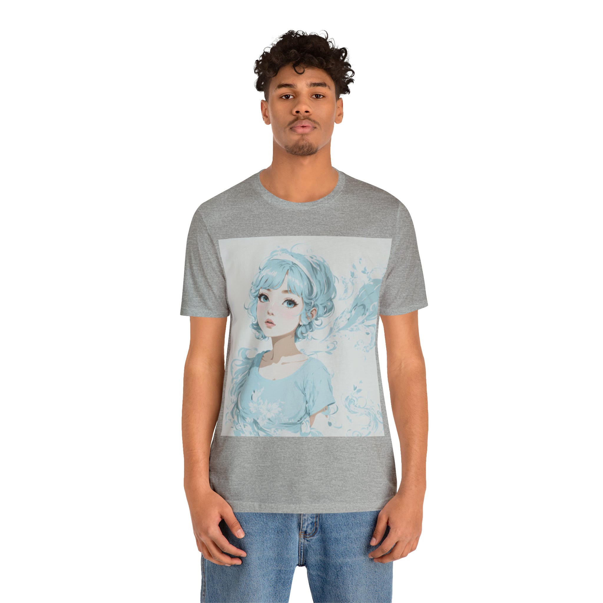 pastel girl gazing into the distance Jersey Short Sleeve Tee