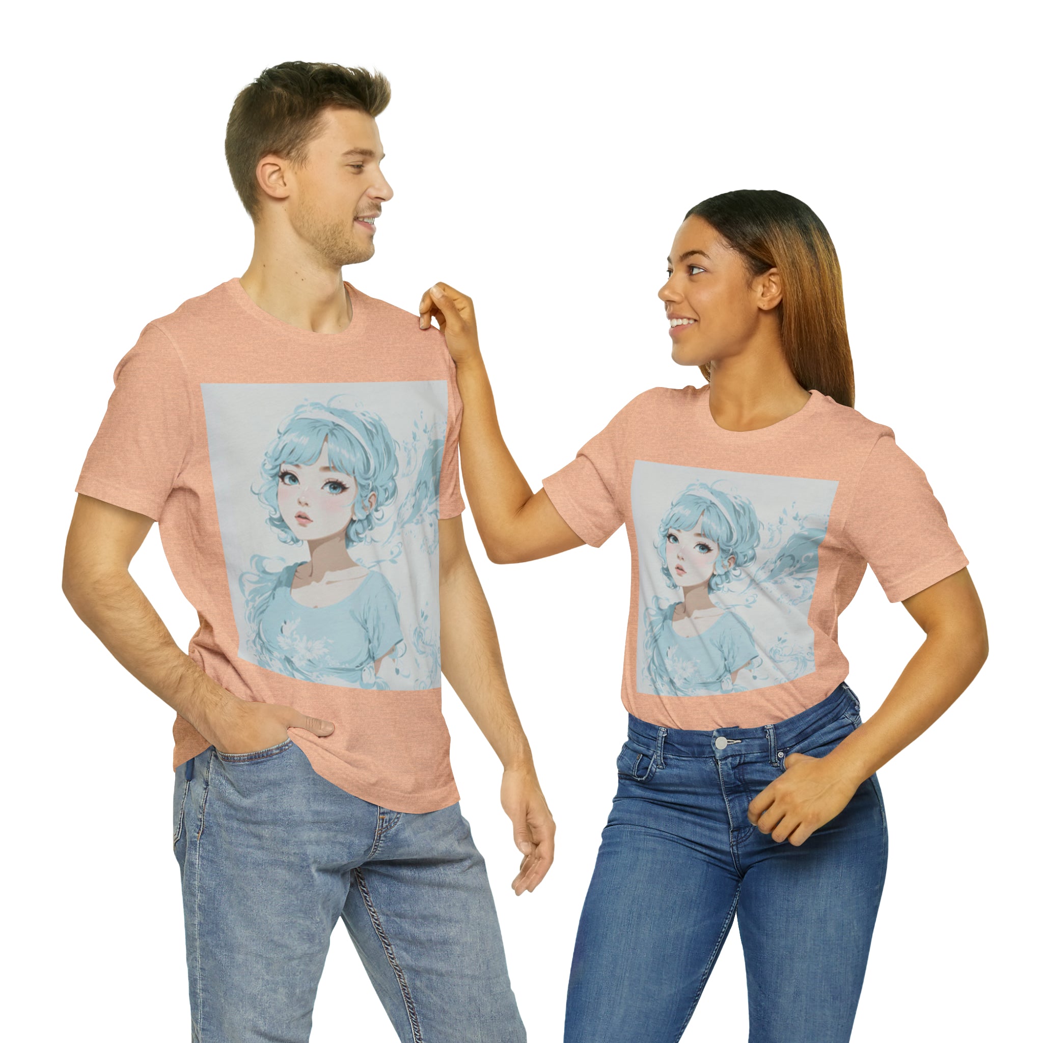 pastel girl gazing into the distance Jersey Short Sleeve Tee