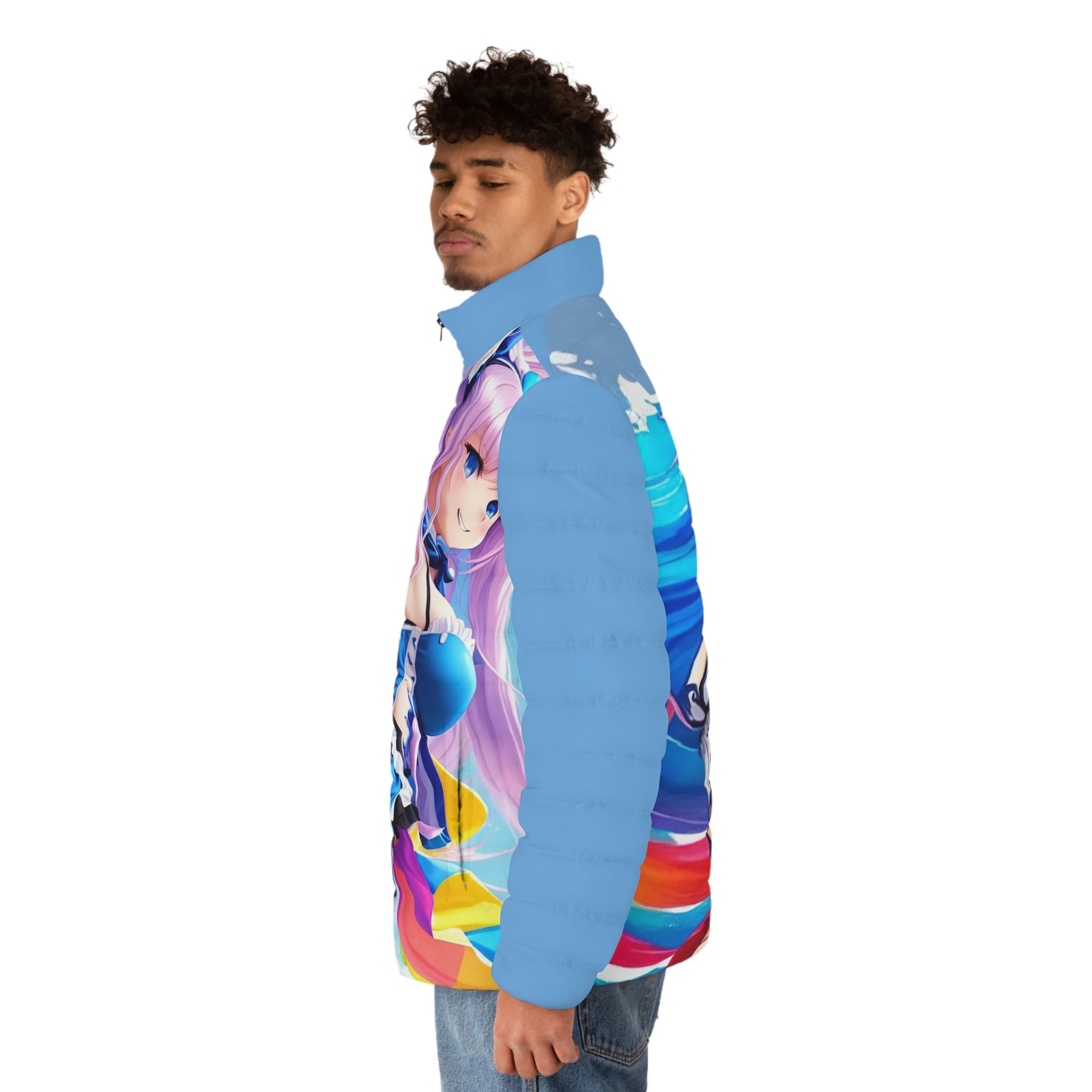 cheeky Men's Puffer Jacket (AOP) - CTCheeky-Prints