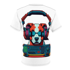 8bit pixel art DJ PRODUCER DOG - Cheeky-Prints