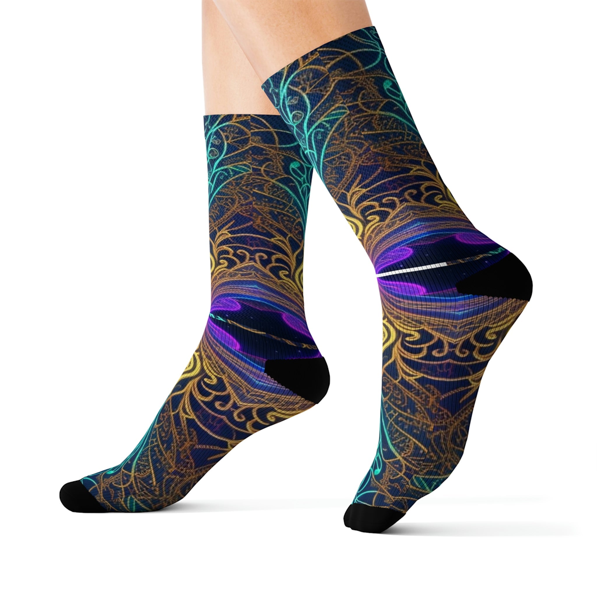 acid socks Sublimation Socks - Cheeky-Prints