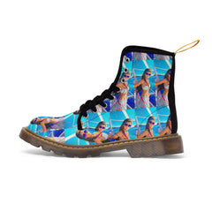 boat shot Men's Canvas Boots - Cheeky-Prints