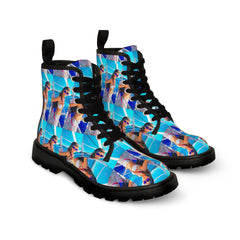 boat shot Men's Canvas Boots - Cheeky-Prints