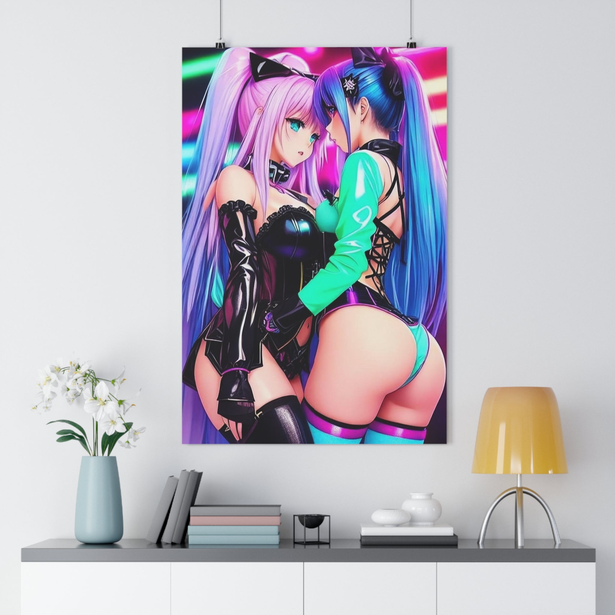 cheeky girls anime Premium Poster - Cheeky-Prints