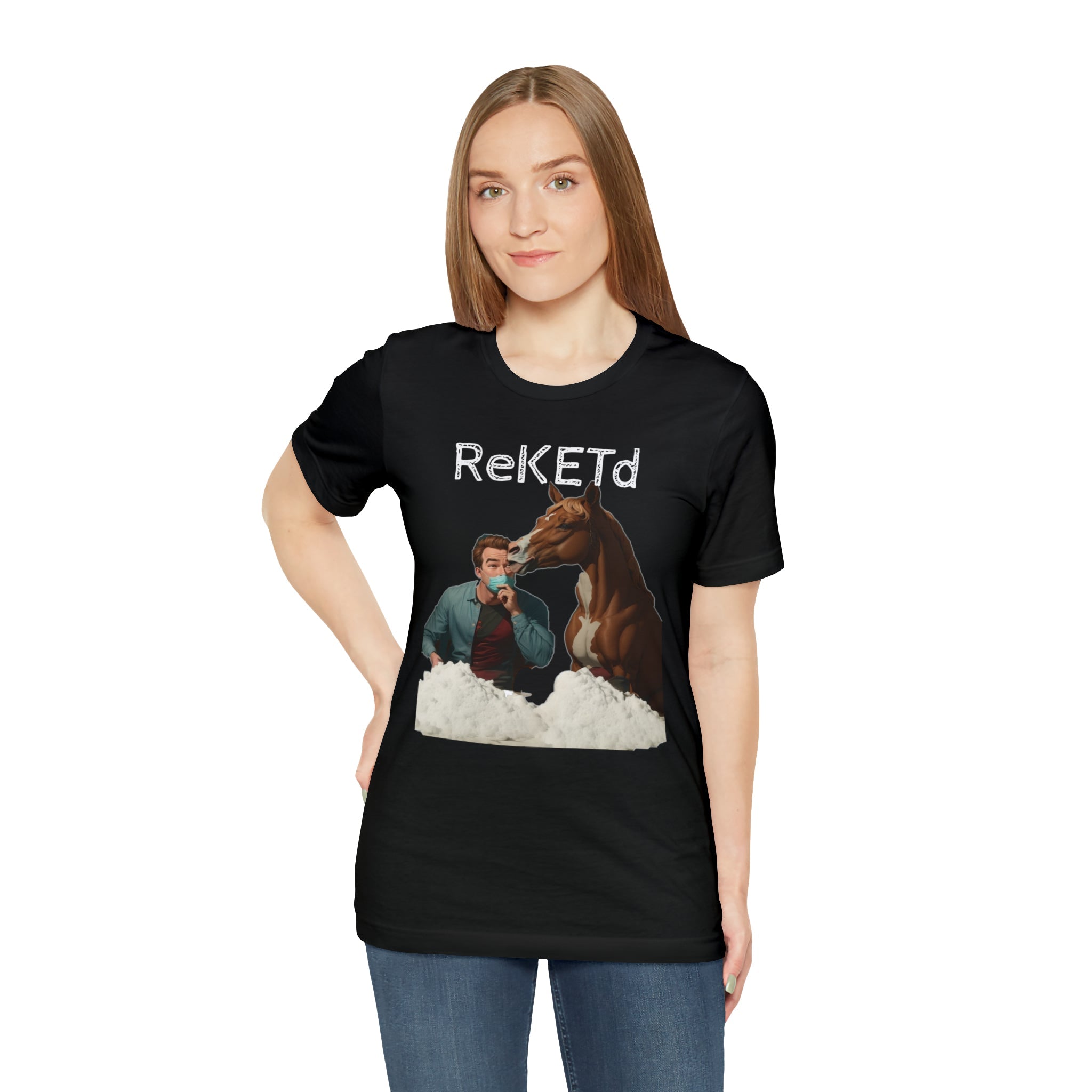 cheeky prints and wreketed Designs: Horse Getting Wasted Tee - Funny, Naughty, and Fun Design - Cheeky-Prints