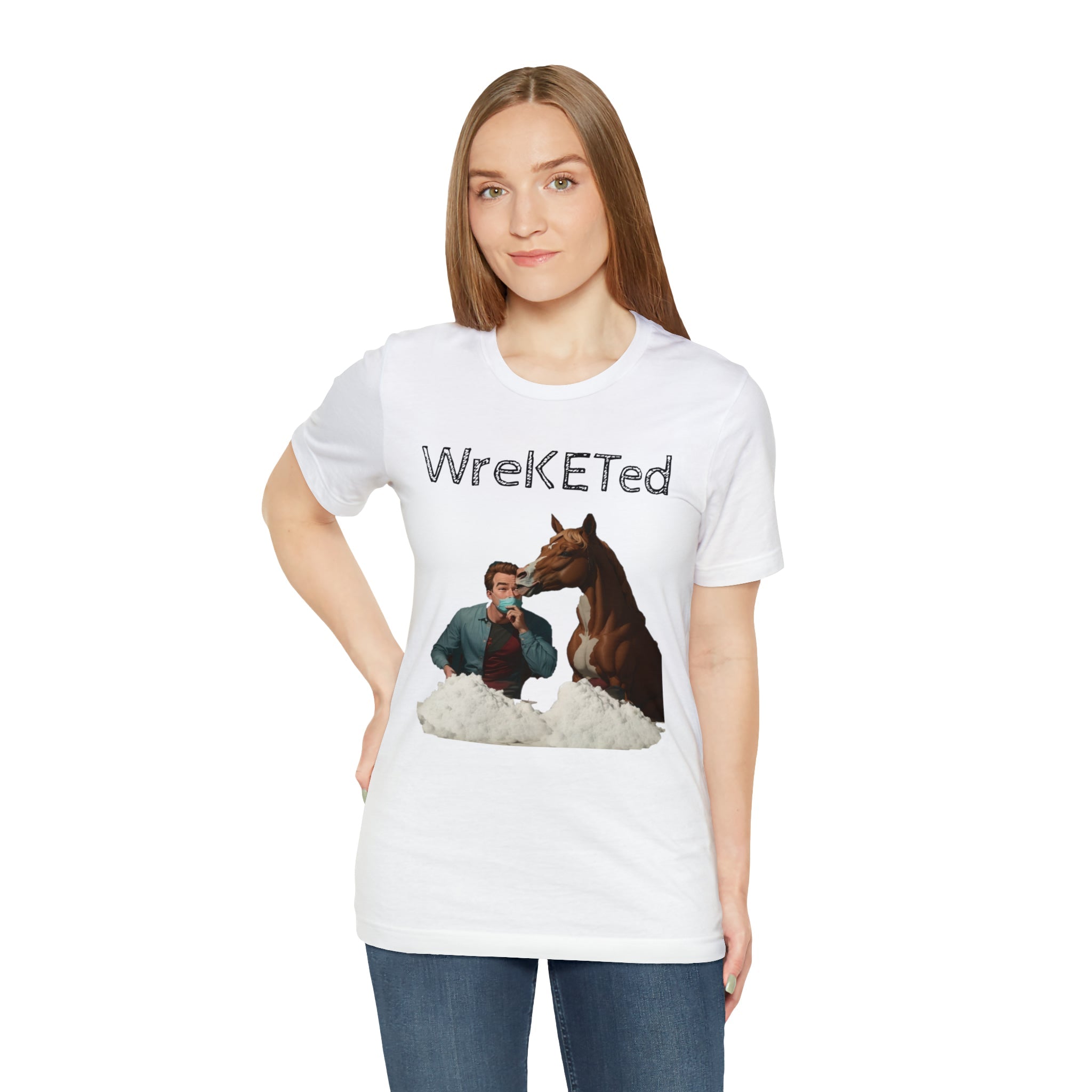 cheeky prints and wreketed Designs: Horse Getting Wasted Tee - Funny, Naughty, and Fun Design - Cheeky-Prints