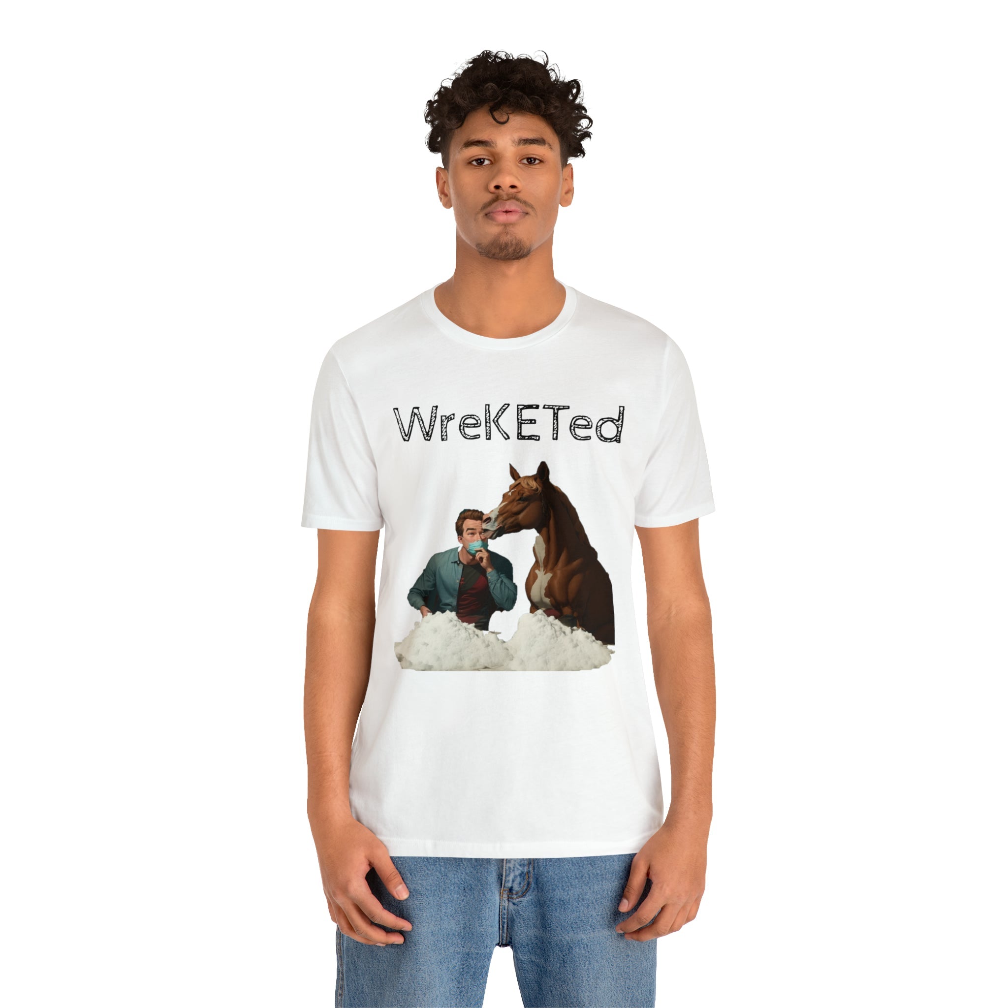 cheeky prints and wreketed Designs: Horse Getting Wasted Tee - Funny, Naughty, and Fun Design - Cheeky-Prints