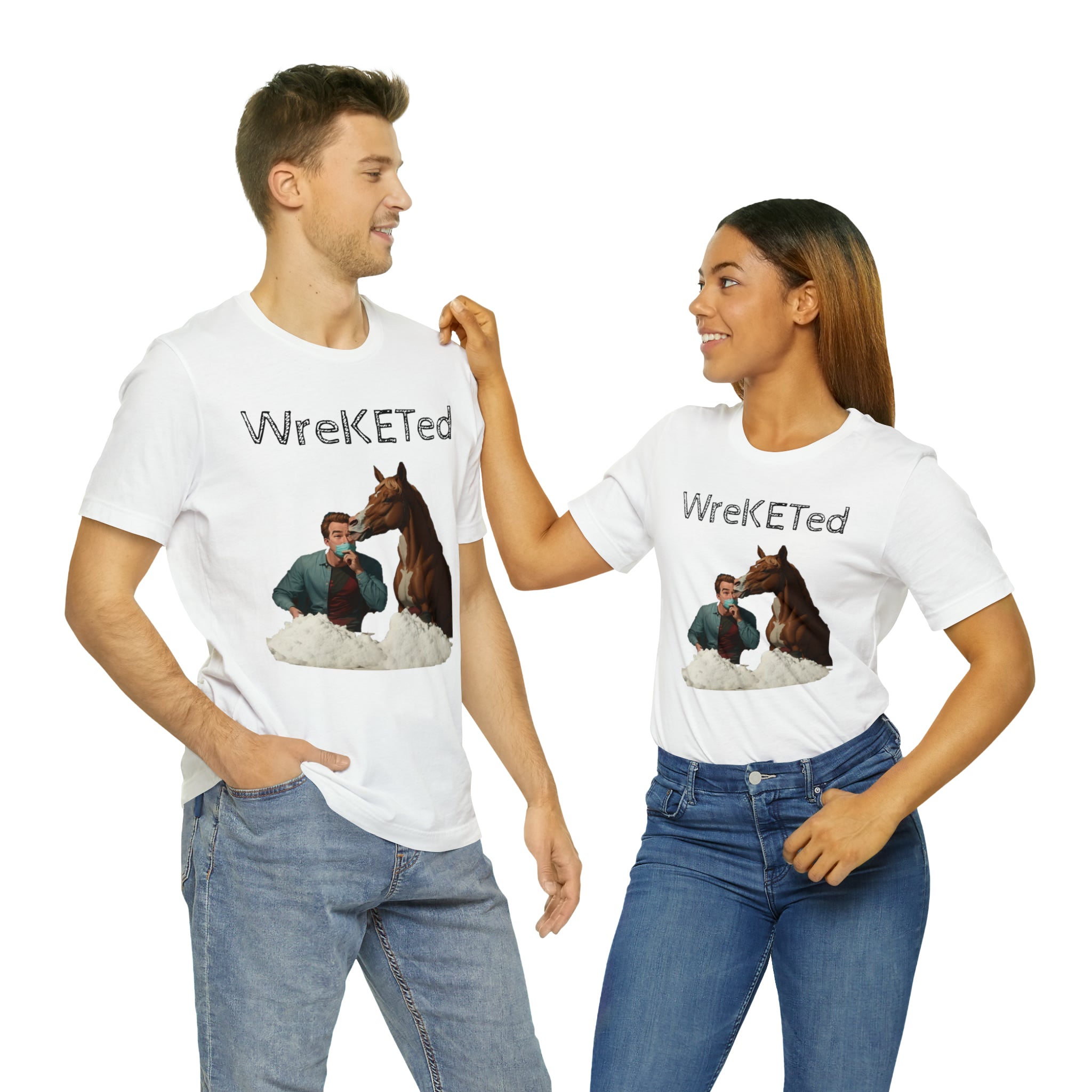 cheeky prints and wreketed Designs: Horse Getting Wasted Tee - Funny, Naughty, and Fun Design - Cheeky-Prints