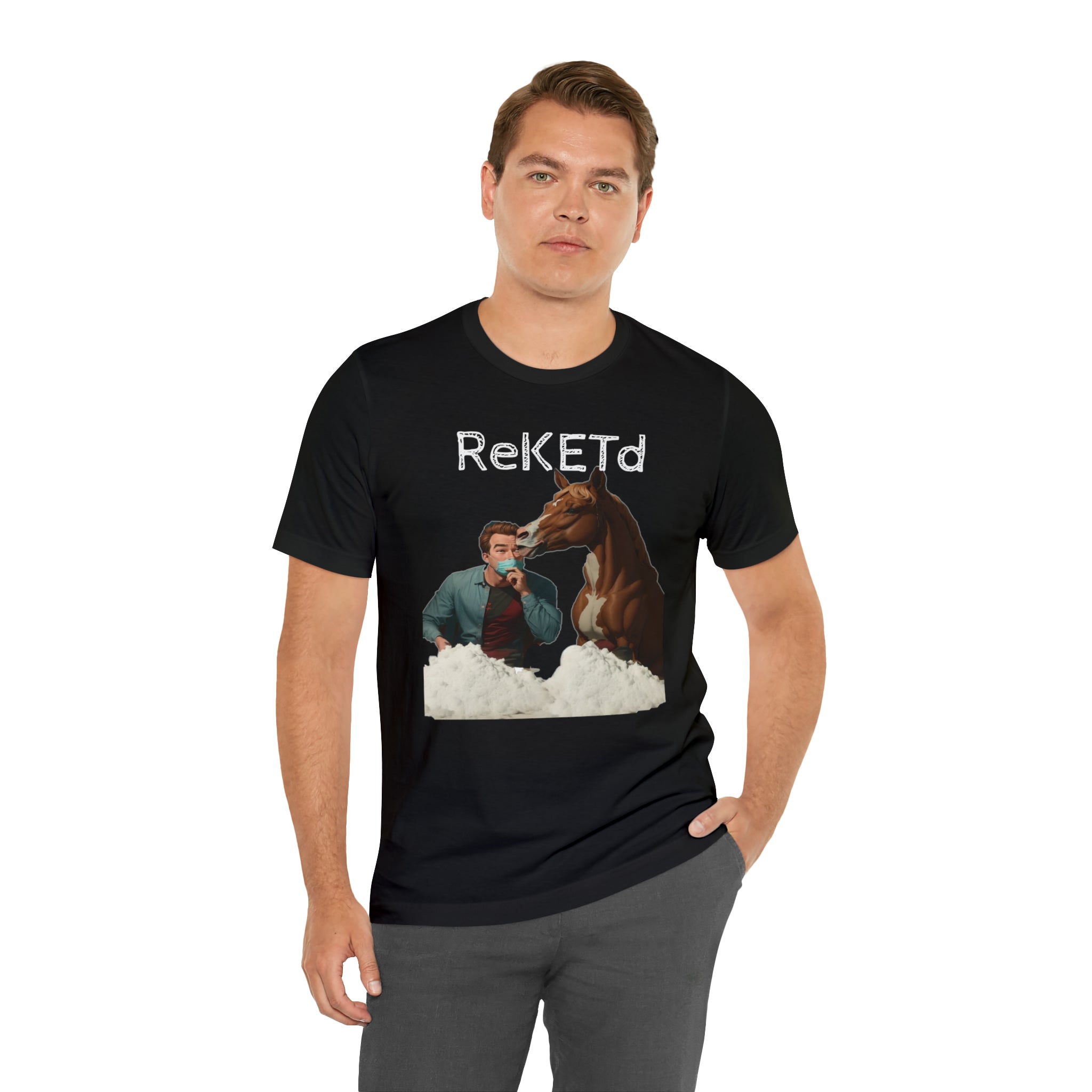 cheeky prints and wreketed Designs: Horse Getting Wasted Tee - Funny, Naughty, and Fun Design - Cheeky-Prints