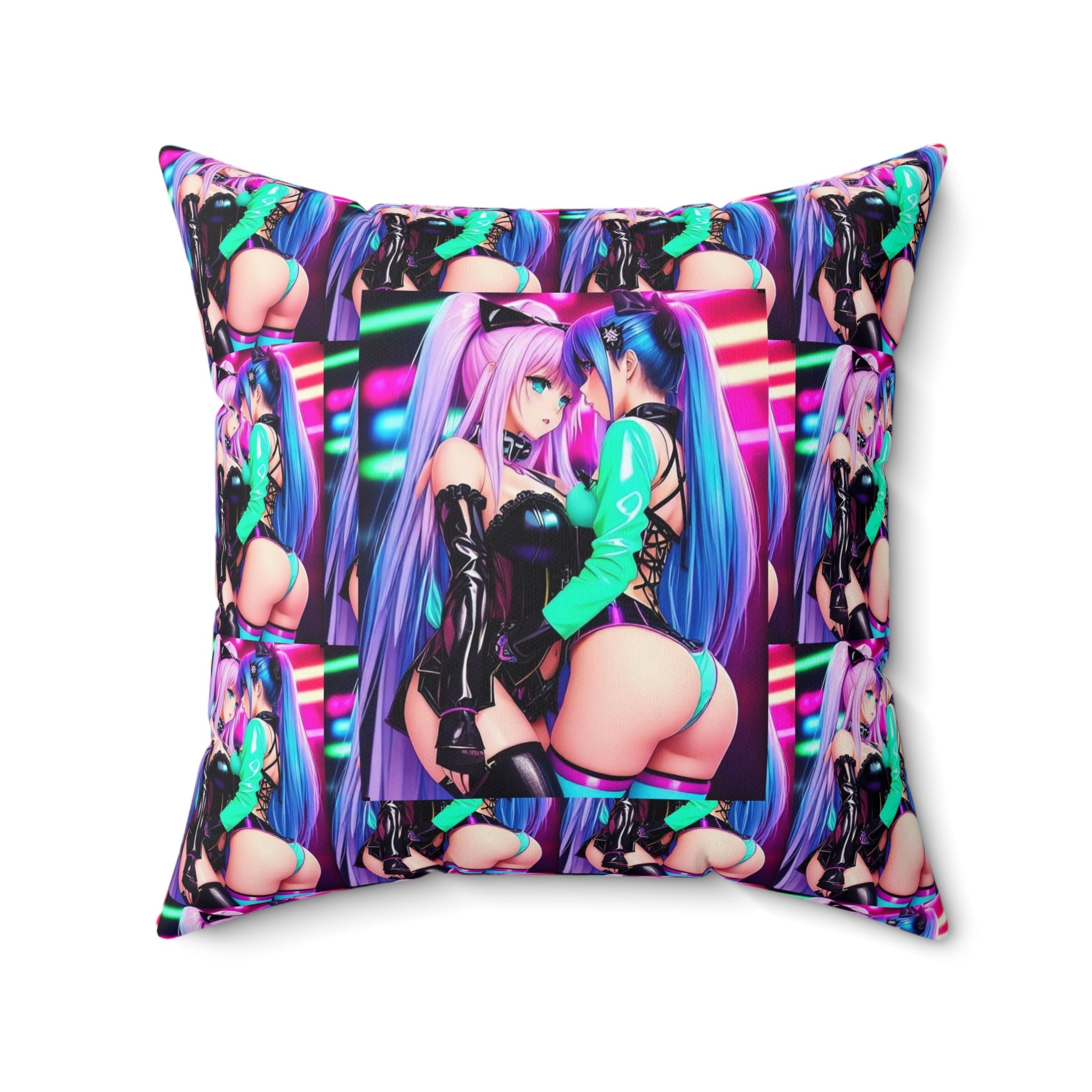 cosmic girls grid cushion - Cheeky-Prints