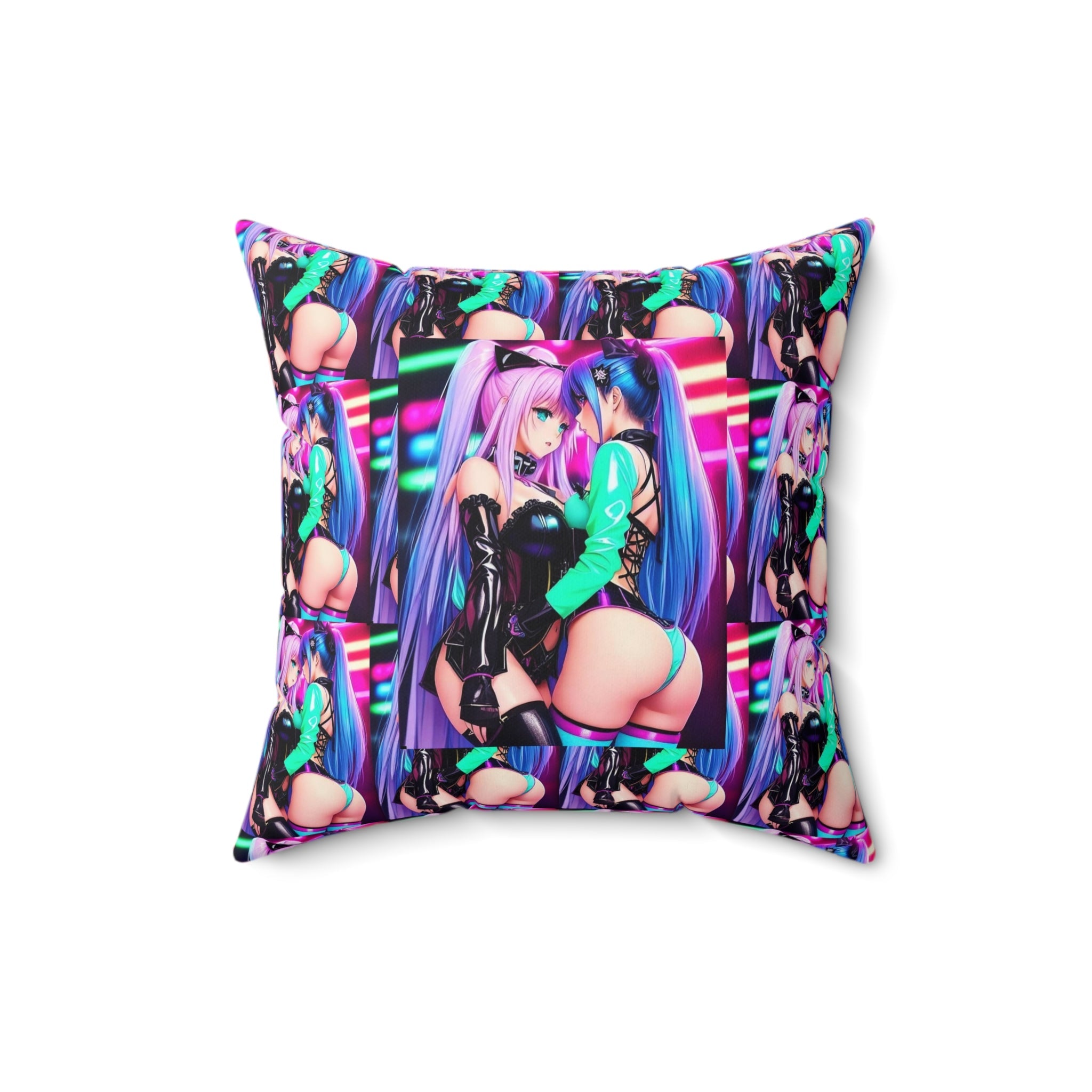 cosmic girls grid cushion - Cheeky-Prints