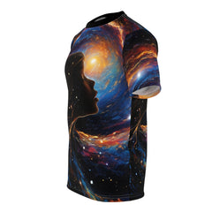 cosmic wave girl Unisex Cut & Sew Tee (AOP) - Cheeky-Prints