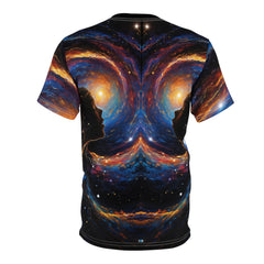 cosmic wave girl Unisex Cut & Sew Tee (AOP) - Cheeky-Prints