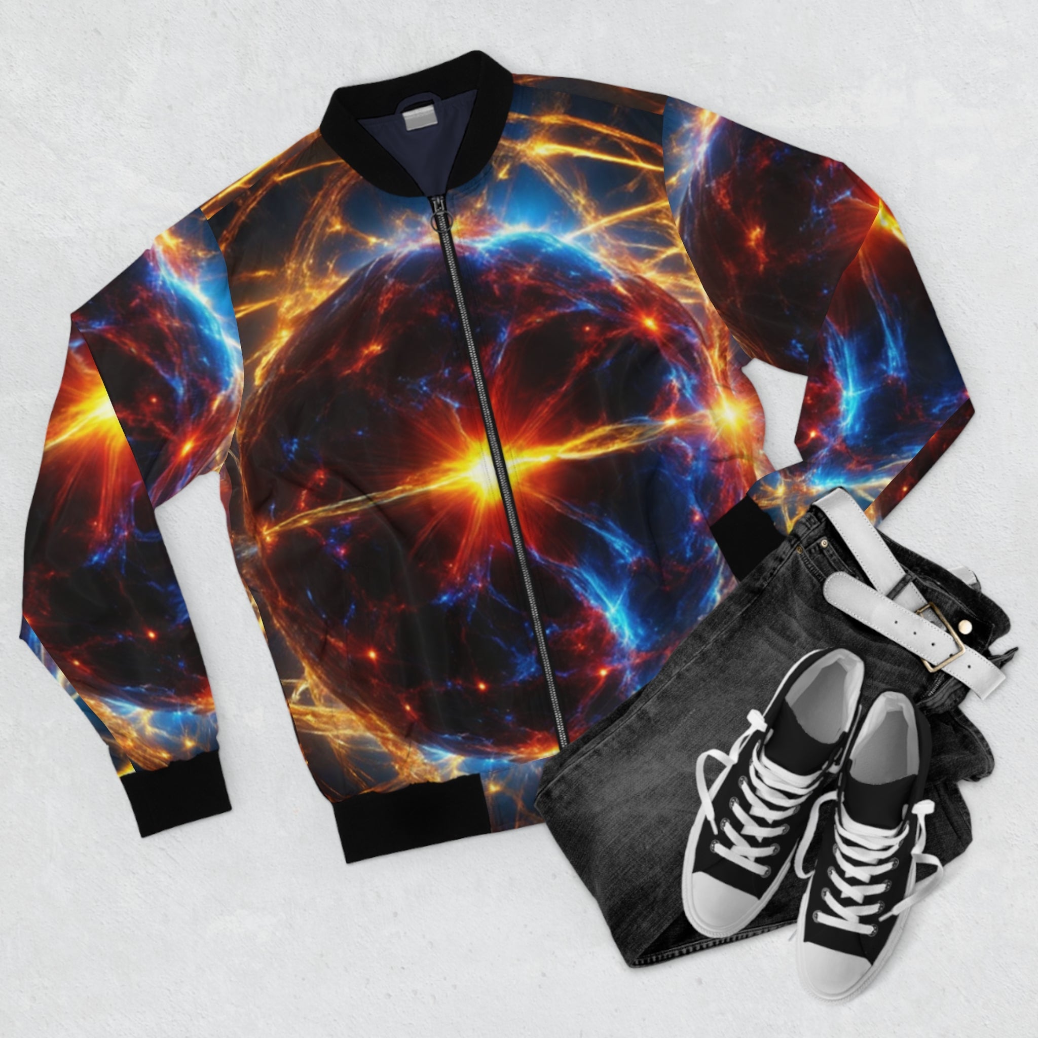 Dark matter cosmic energy v1 Men's Bomber Jacket (AOP) - Cheeky-Prints