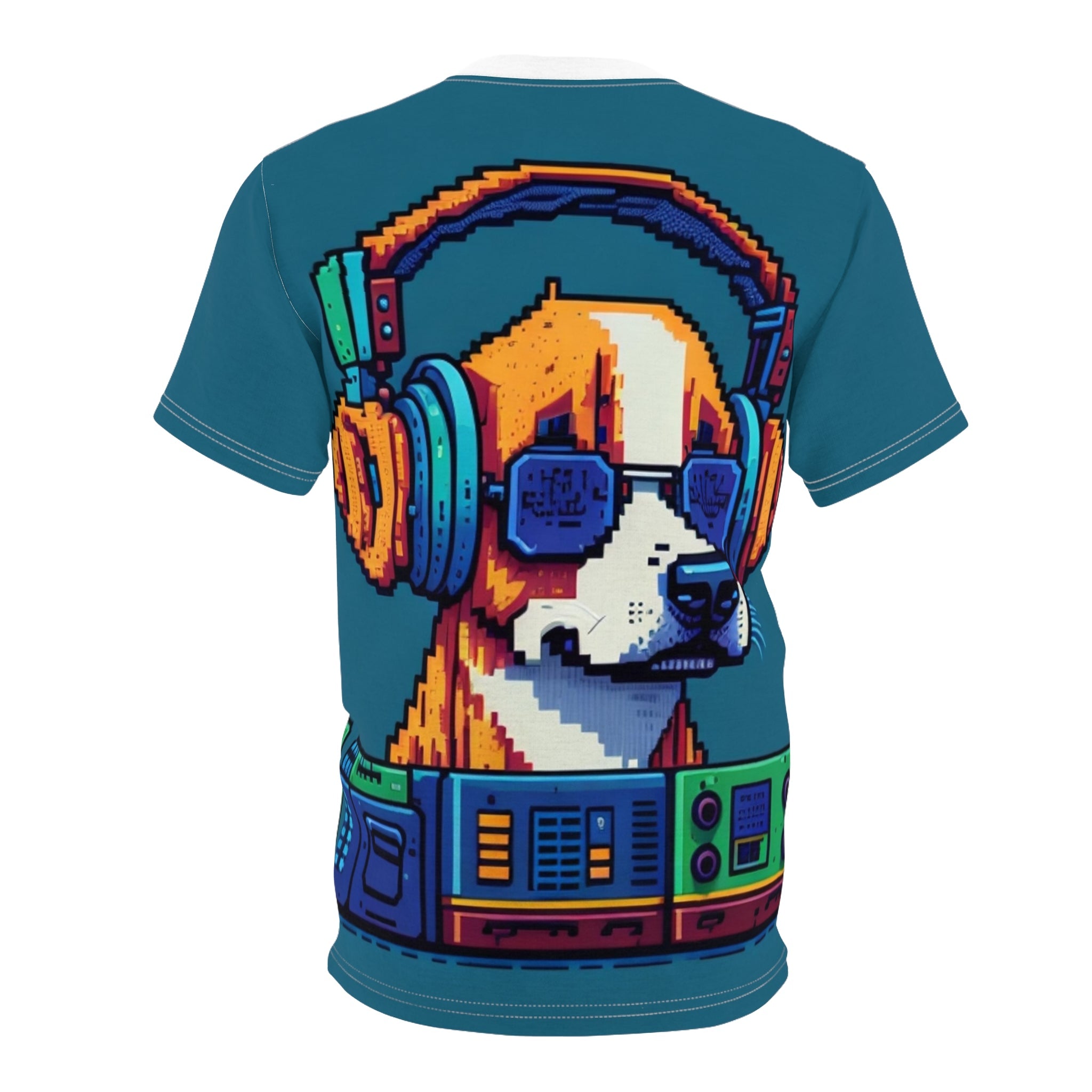 Dj doggo Unisex Cut & Sew Tee (AOP) - Cheeky-Prints