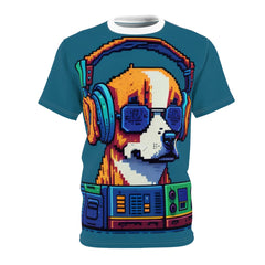 Dj doggo Unisex Cut & Sew Tee (AOP) - Cheeky-Prints