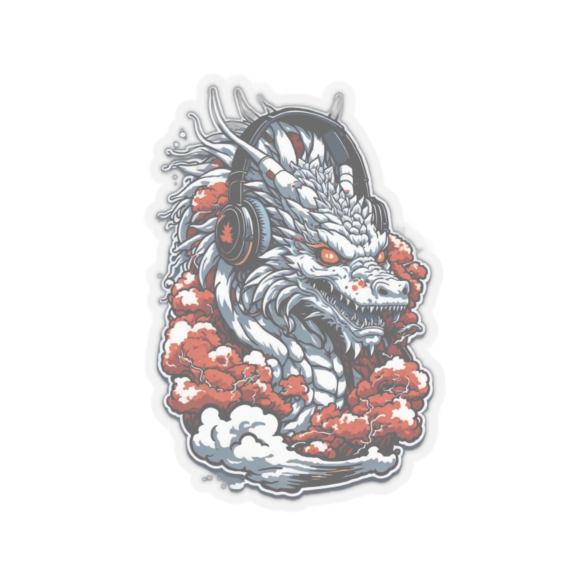 Dragon Kiss-Cut Stickers - Cheeky-Prints