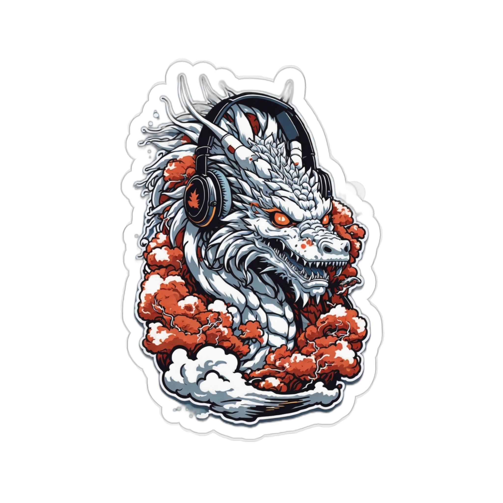 Dragon Kiss-Cut Stickers - Cheeky-Prints