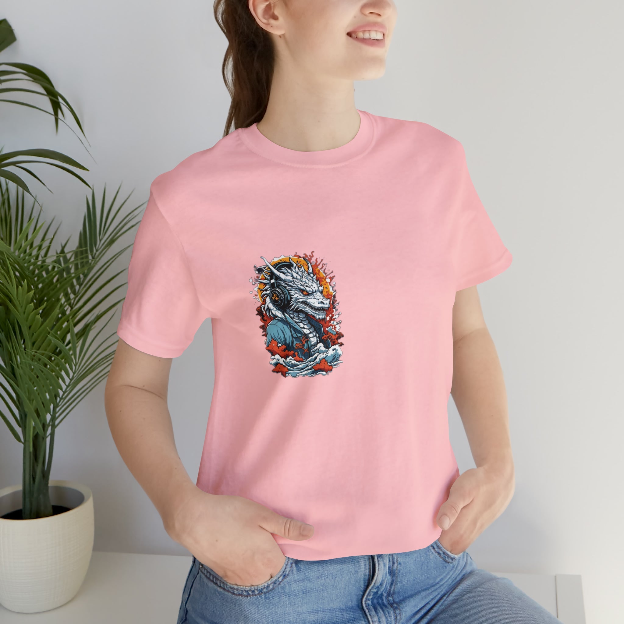 dragon Unisex Jersey Short Sleeve Tee - Cheeky-Prints