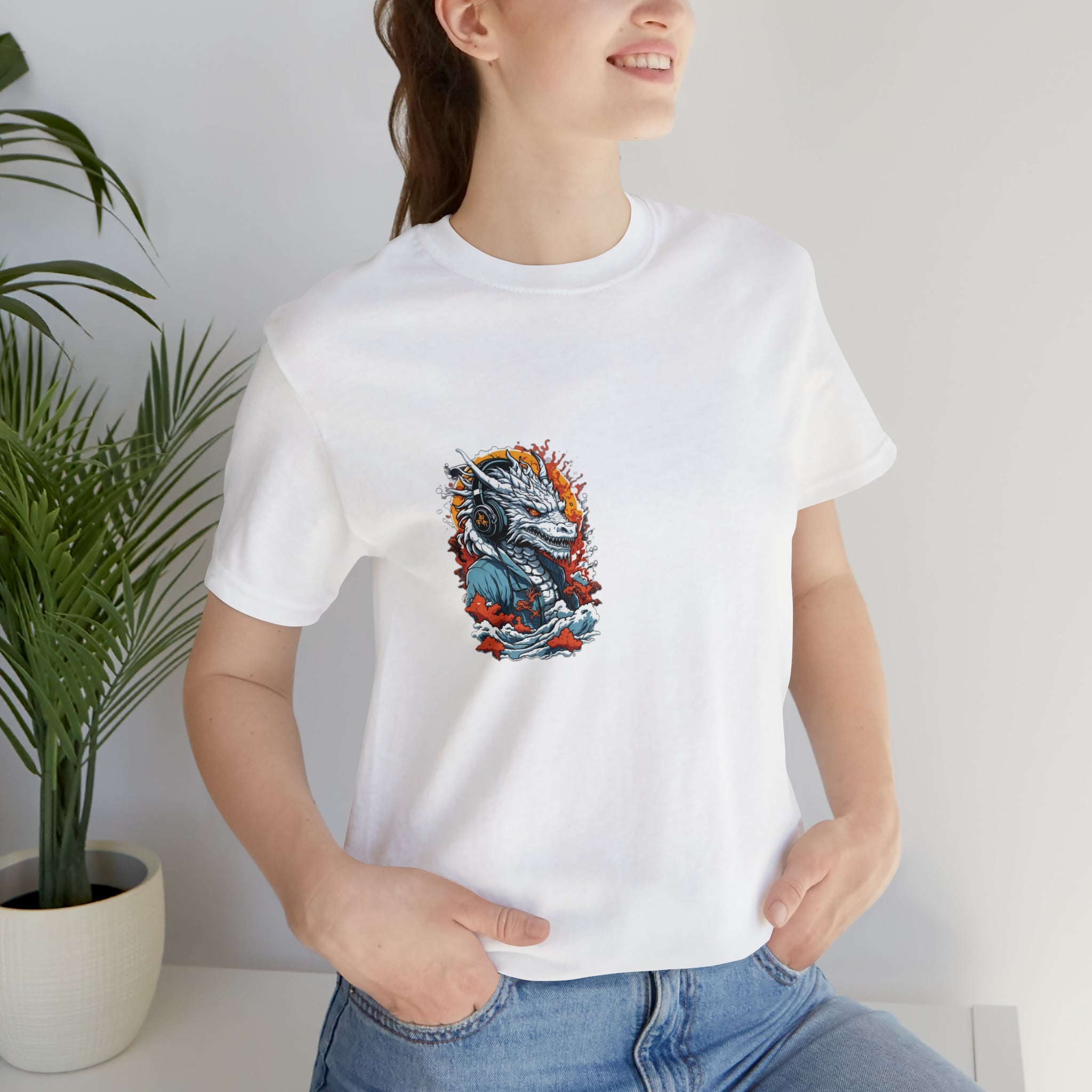 dragon Unisex Jersey Short Sleeve Tee - Cheeky-Prints