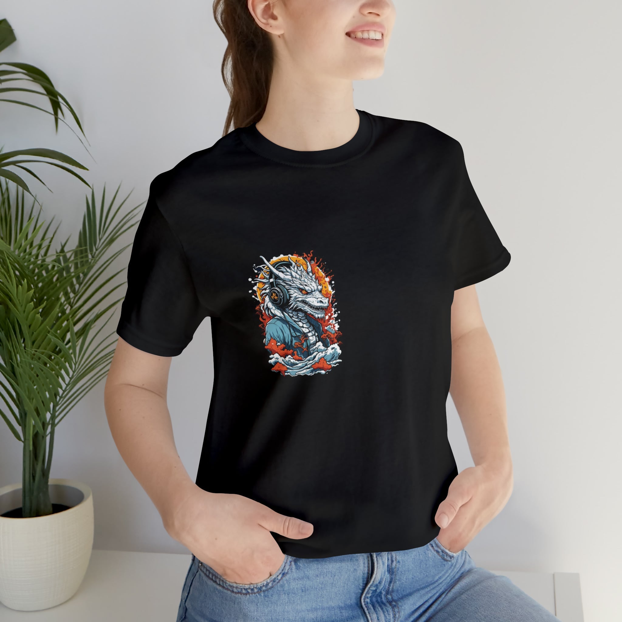 dragon Unisex Jersey Short Sleeve Tee - Cheeky-Prints