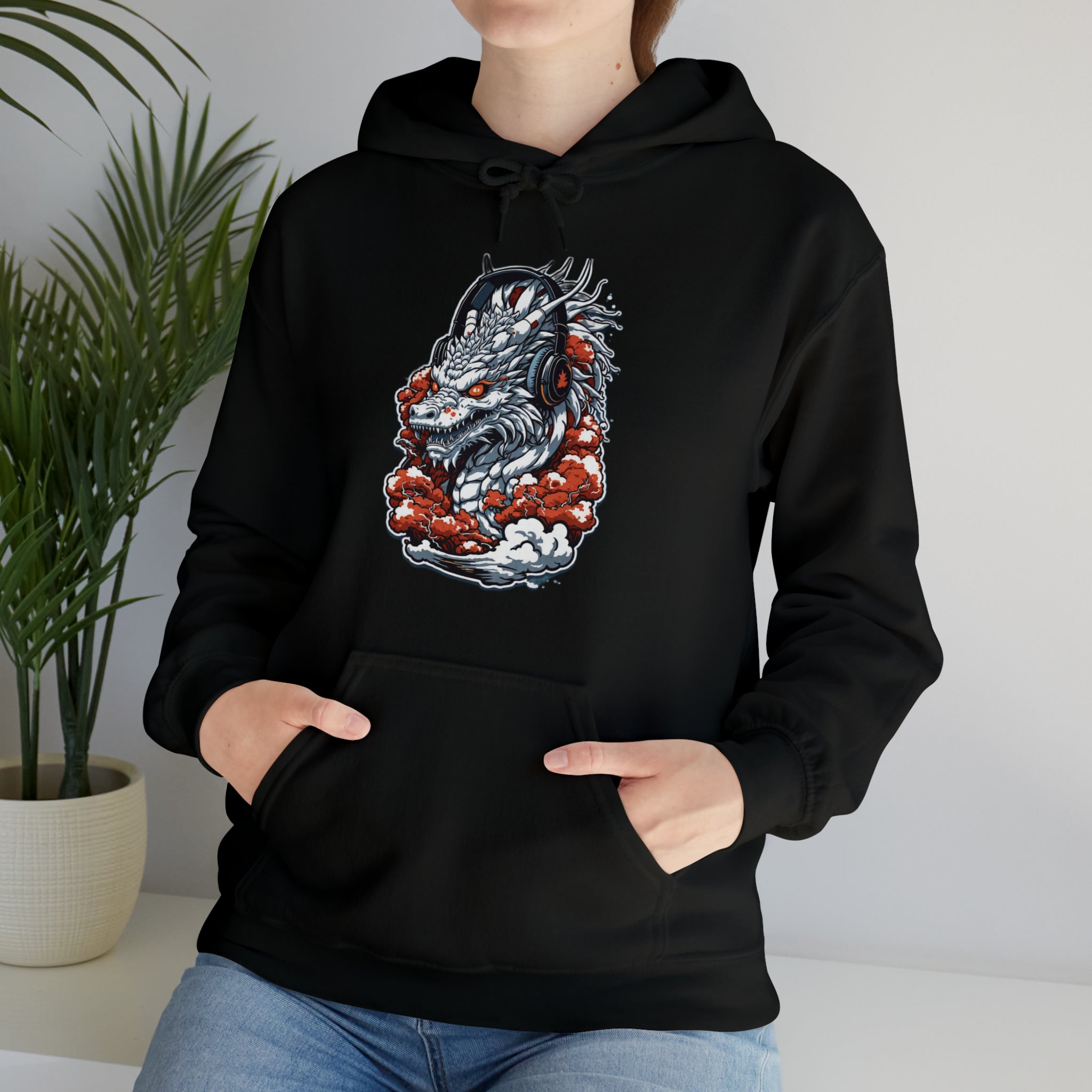 dragon yang 1 Unisex Heavy Blend™ Hooded Sweatshirt - Cheeky-Prints