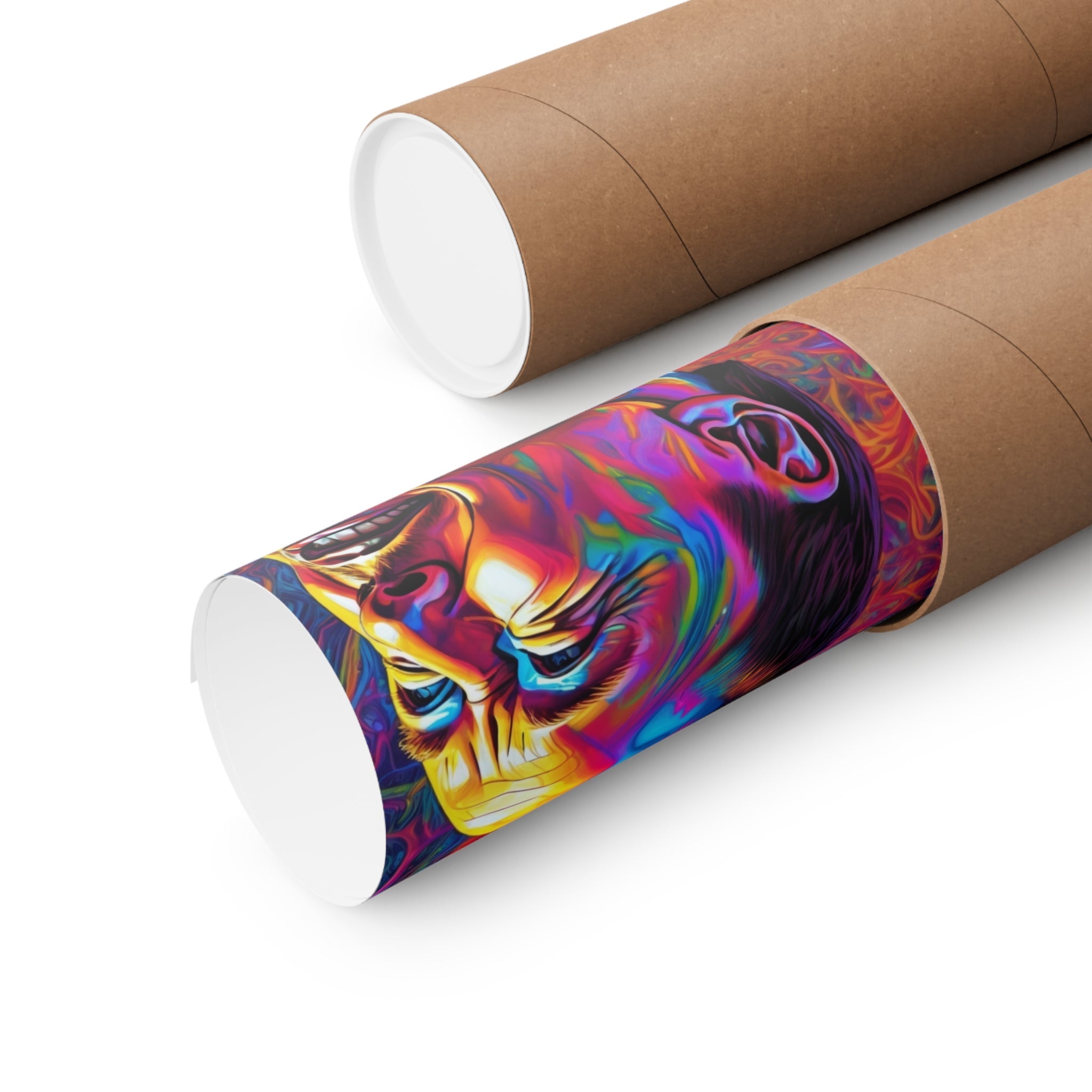 elon psycheldelic poster Premium Matte Vertical Posters - Cheeky-Prints