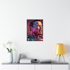 elon psycheldelic poster Premium Matte Vertical Posters - Cheeky-Prints