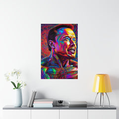 elon psycheldelic poster Premium Matte Vertical Posters - Cheeky-Prints