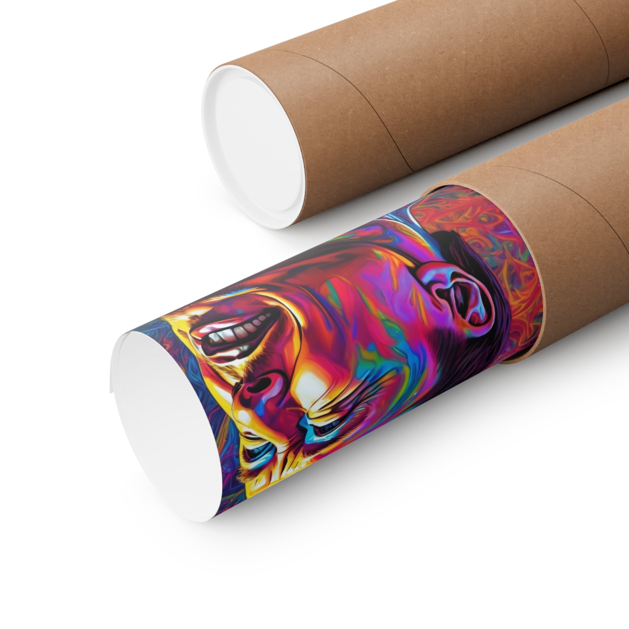 elon psycheldelic poster Premium Matte Vertical Posters - Cheeky-Prints