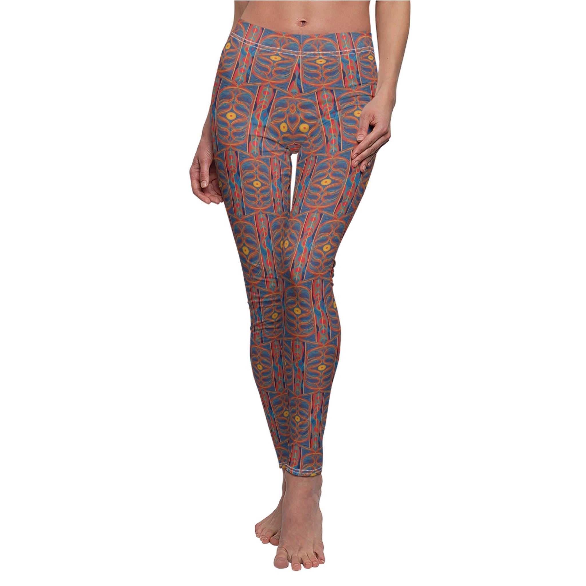 Festival leggings Women's Cut & Sew Casual Leggings (AOP) - Cheeky-Prints