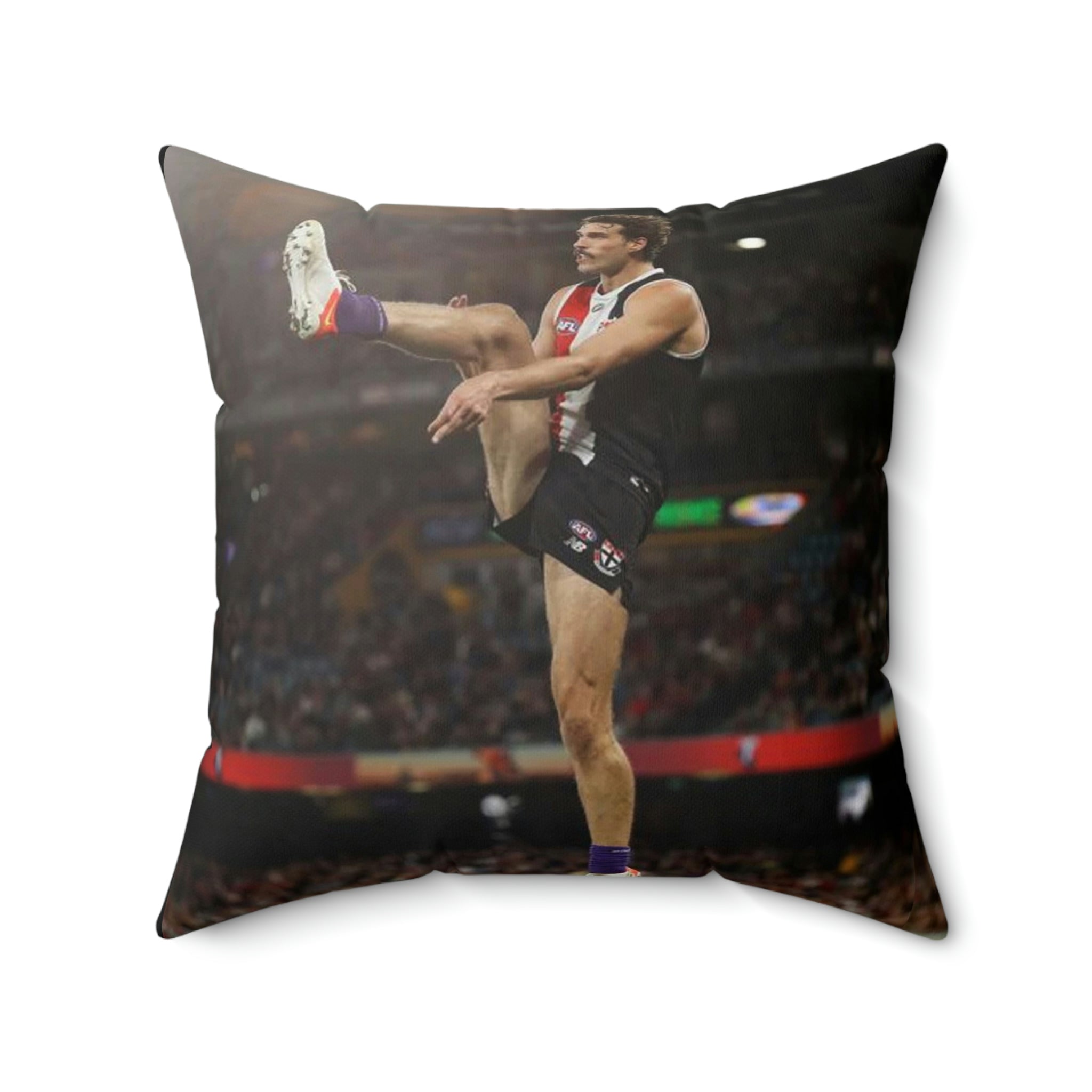 football Spun Polyester Square Pillow - Cheeky-Prints