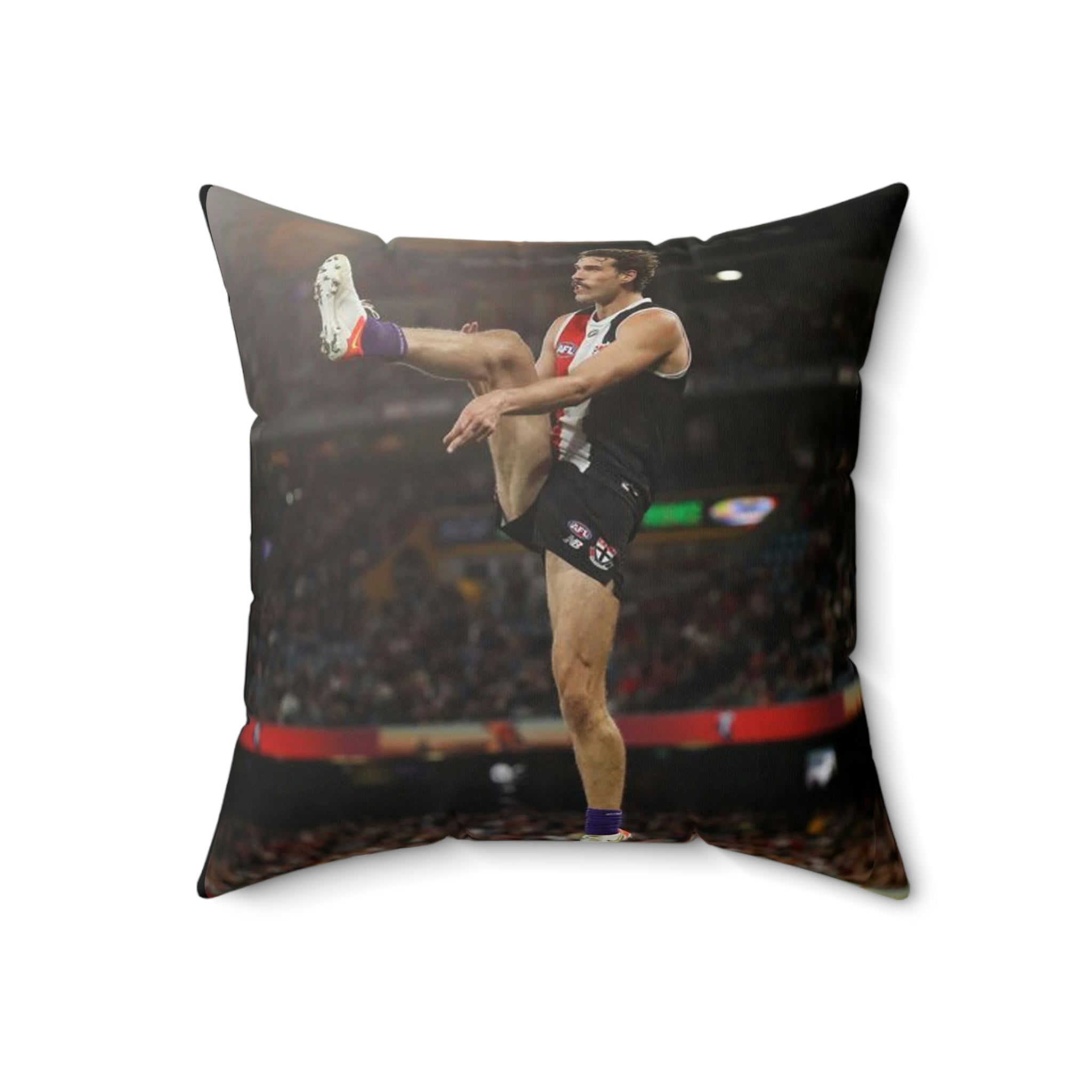 football Spun Polyester Square Pillow - Cheeky-Prints