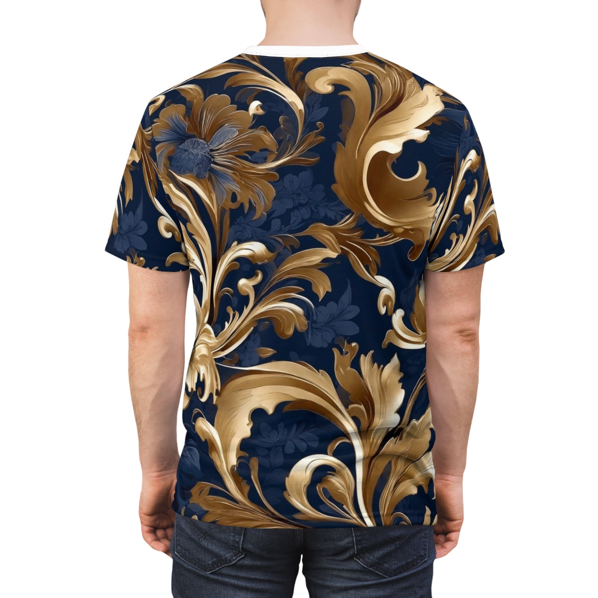 Foral tee Unisex Cut & Sew Tee (AOP) - Cheeky-Prints