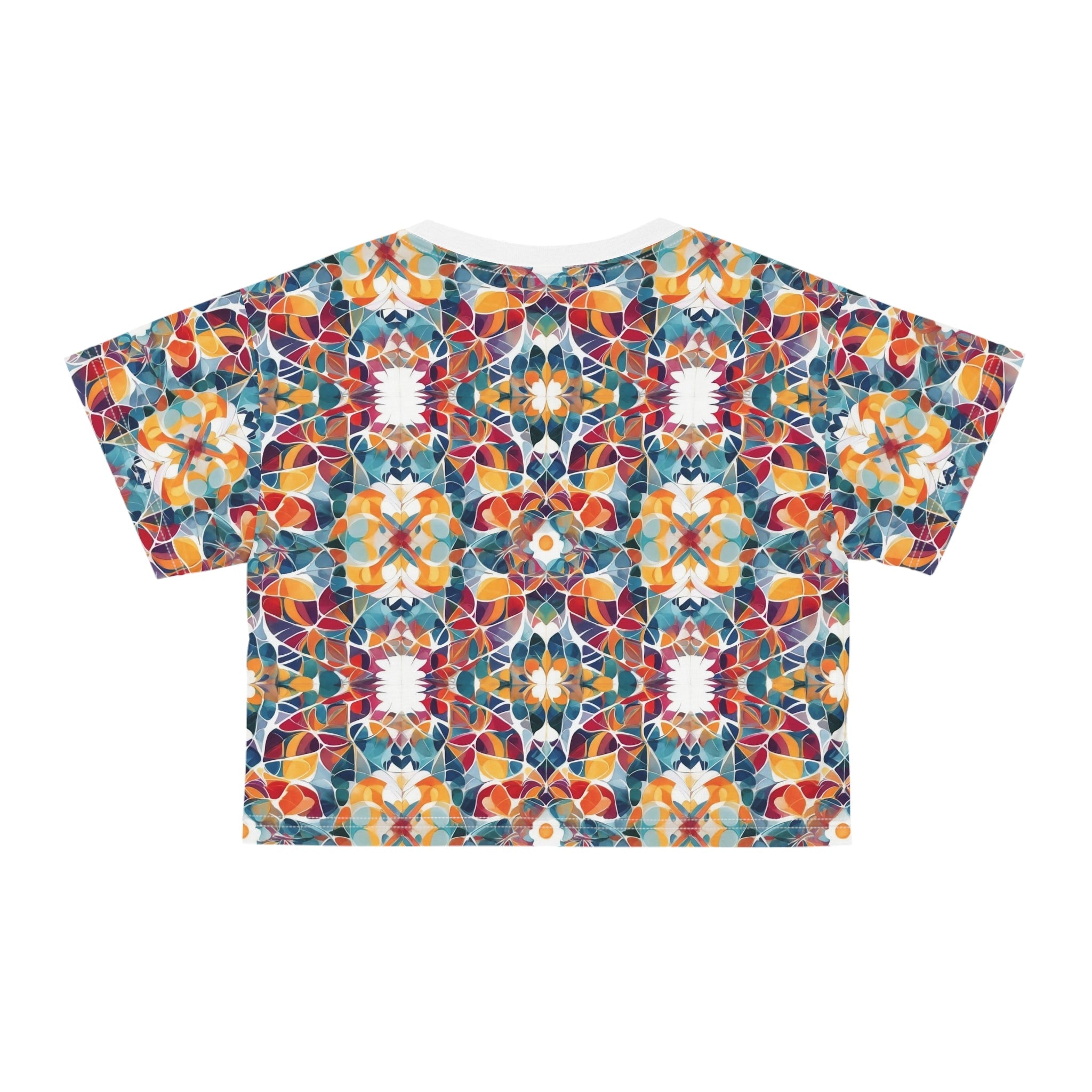 fractal design 2 Crop Tee (AOP) - Cheeky-Prints