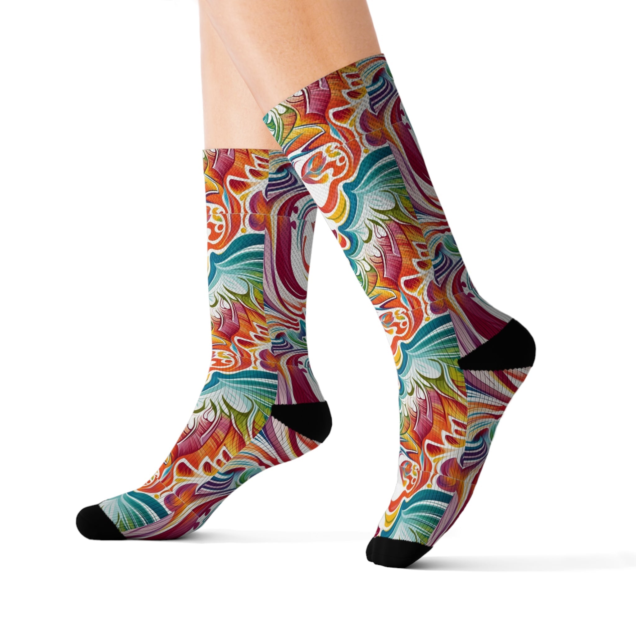 Fractal Design 3 Sublimation Socks - Cheeky-Prints