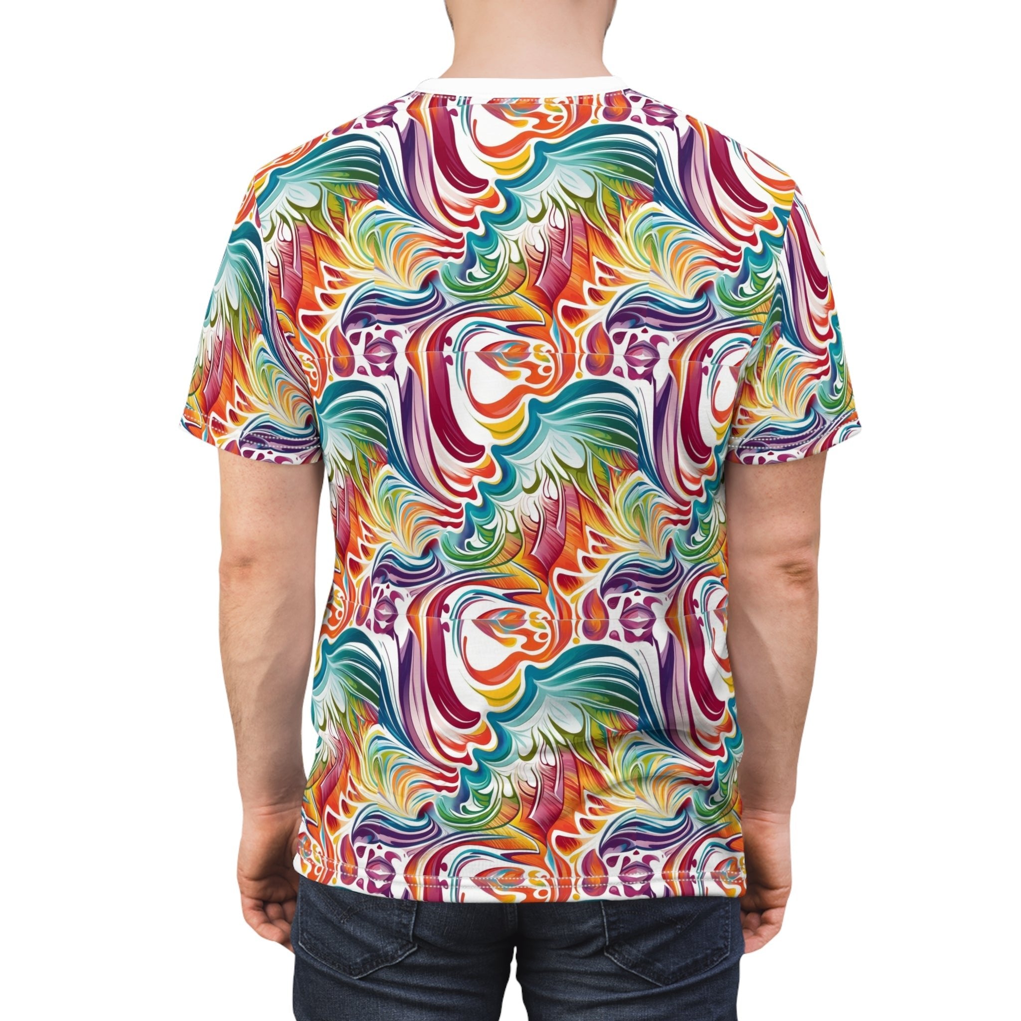 Fractal Design 3 Unisex Cut & Sew Tee (AOP) - Cheeky-Prints