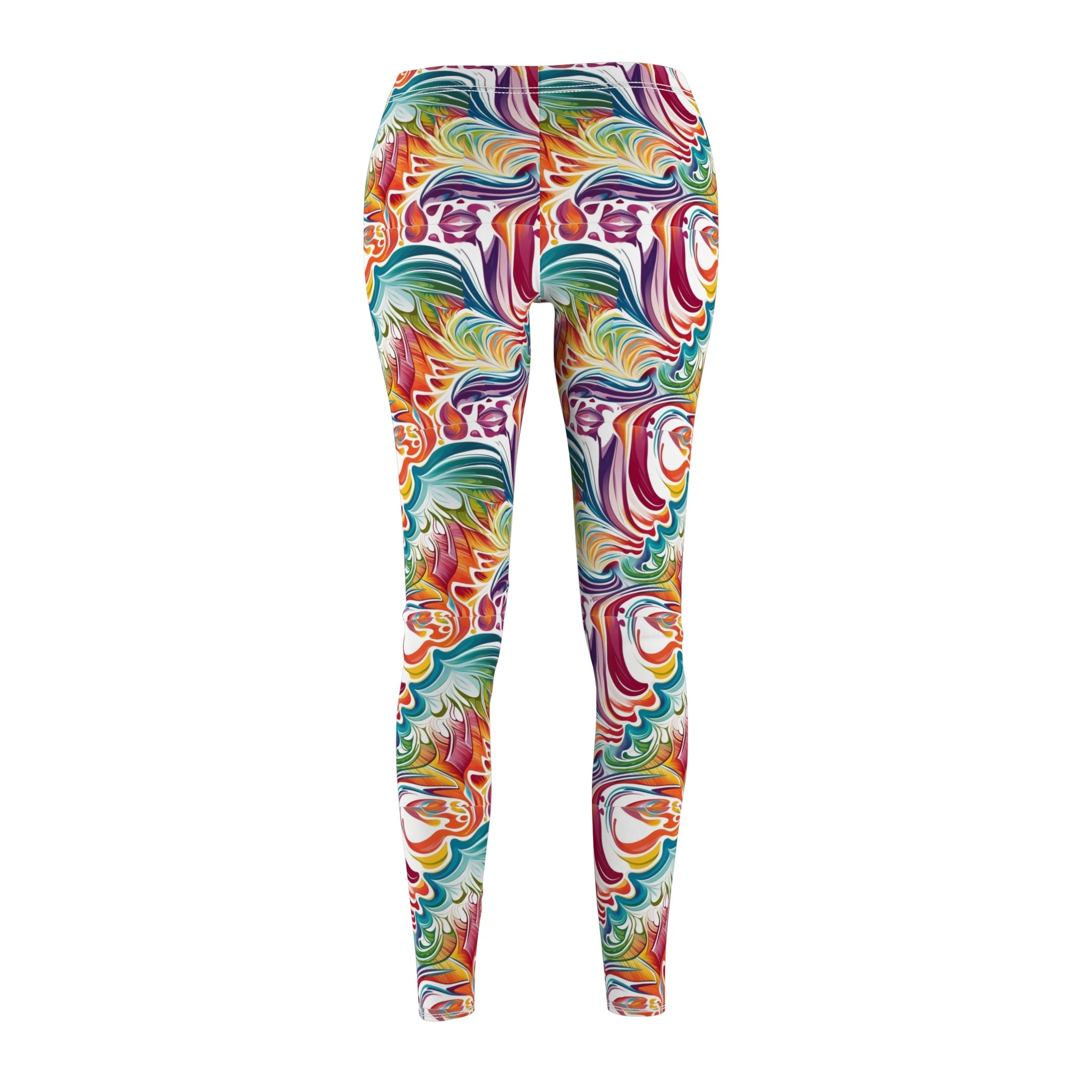 Fractal Design 3 Women's Cut & Sew Casual Leggings (AOP) - Cheeky-Prints