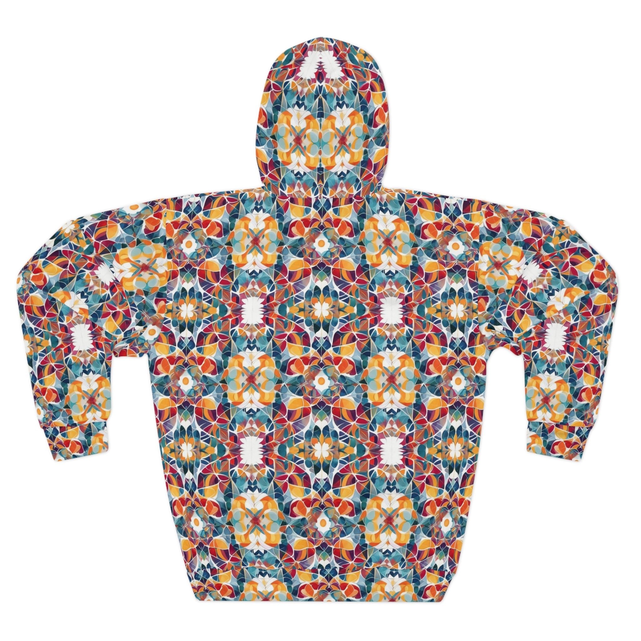 fractural design 2 Unisex Pullover Hoodie (AOP) - Cheeky-Prints