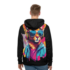 headphone ginger Hoodie (AOP) - Cheeky-Prints