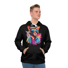 headphone ginger Hoodie (AOP) - Cheeky-Prints