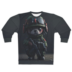 kawaii army Unisex Sweatshirt (AOP) - Cheeky-Prints