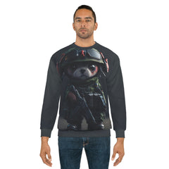 kawaii army Unisex Sweatshirt (AOP) - Cheeky-Prints