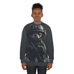 kawaii army Unisex Sweatshirt (AOP) - Cheeky-Prints