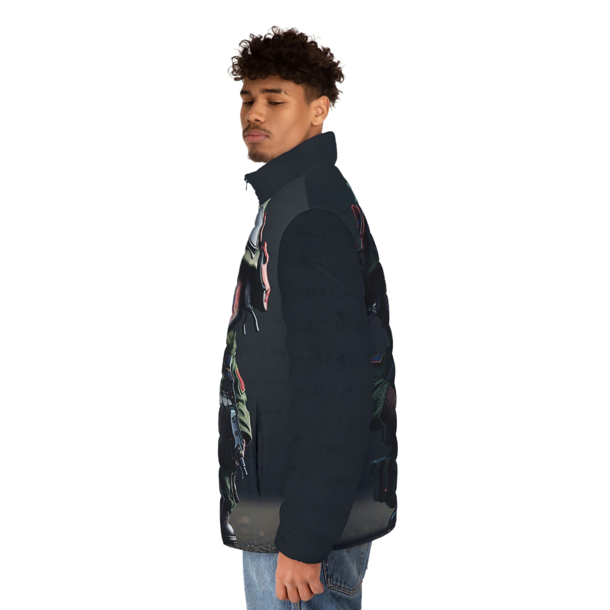 Men's Puffer Jacket (AOP) - Cheeky-Prints