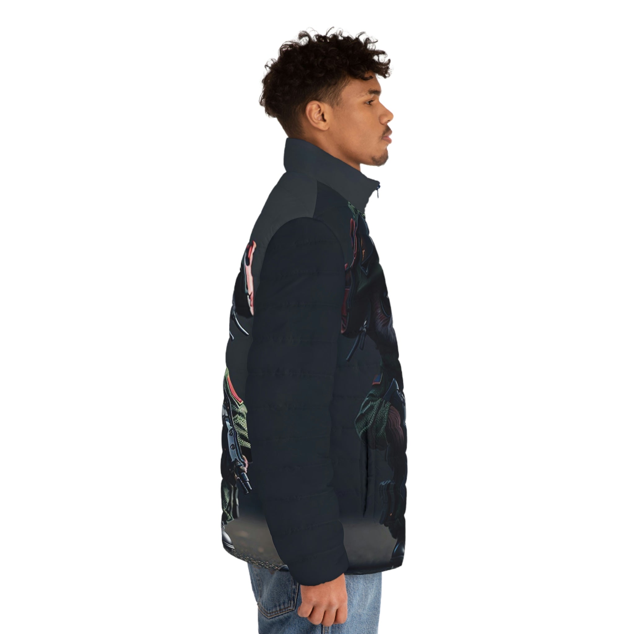 Men's Puffer Jacket (AOP) - Cheeky-Prints